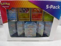 1 BOXED POKÃ‰MON 5 PACK MINI TINS WITH 4 COLLECTOR CARDS RRP Â£49