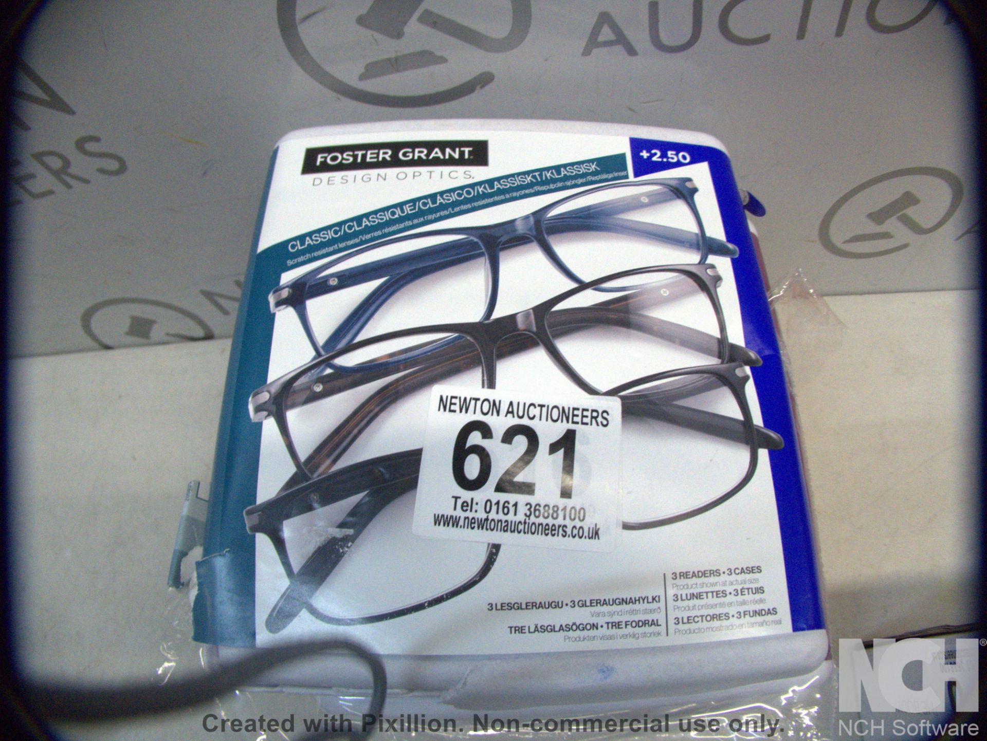 1 PACK OF FOSTER GRANTS READING GLASSESS STRENTH +2.50 RRP Â£13.50