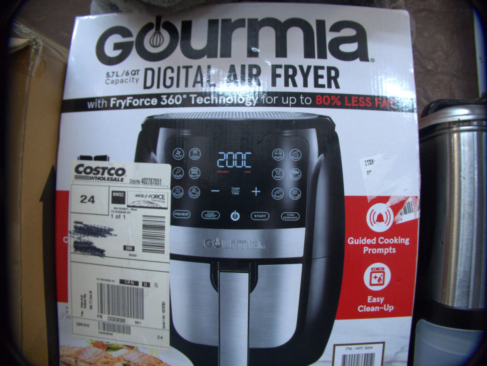 1 BOXED GOURMIA 5.7L DIGITAL AIR FRYER RRP Â£89.99