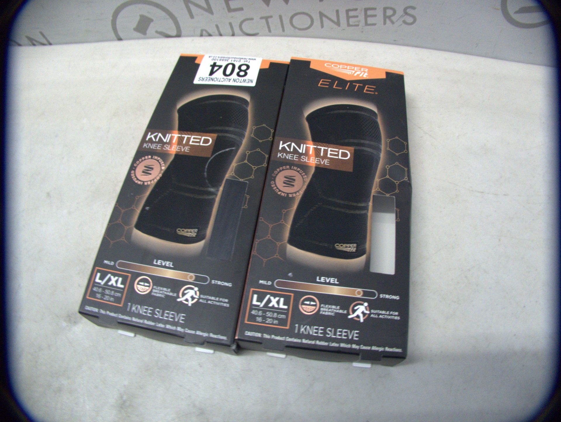 2 BOXED COPPER FIT ELITE KNEE SLEEVE SIZE L/XLRRP Â£19