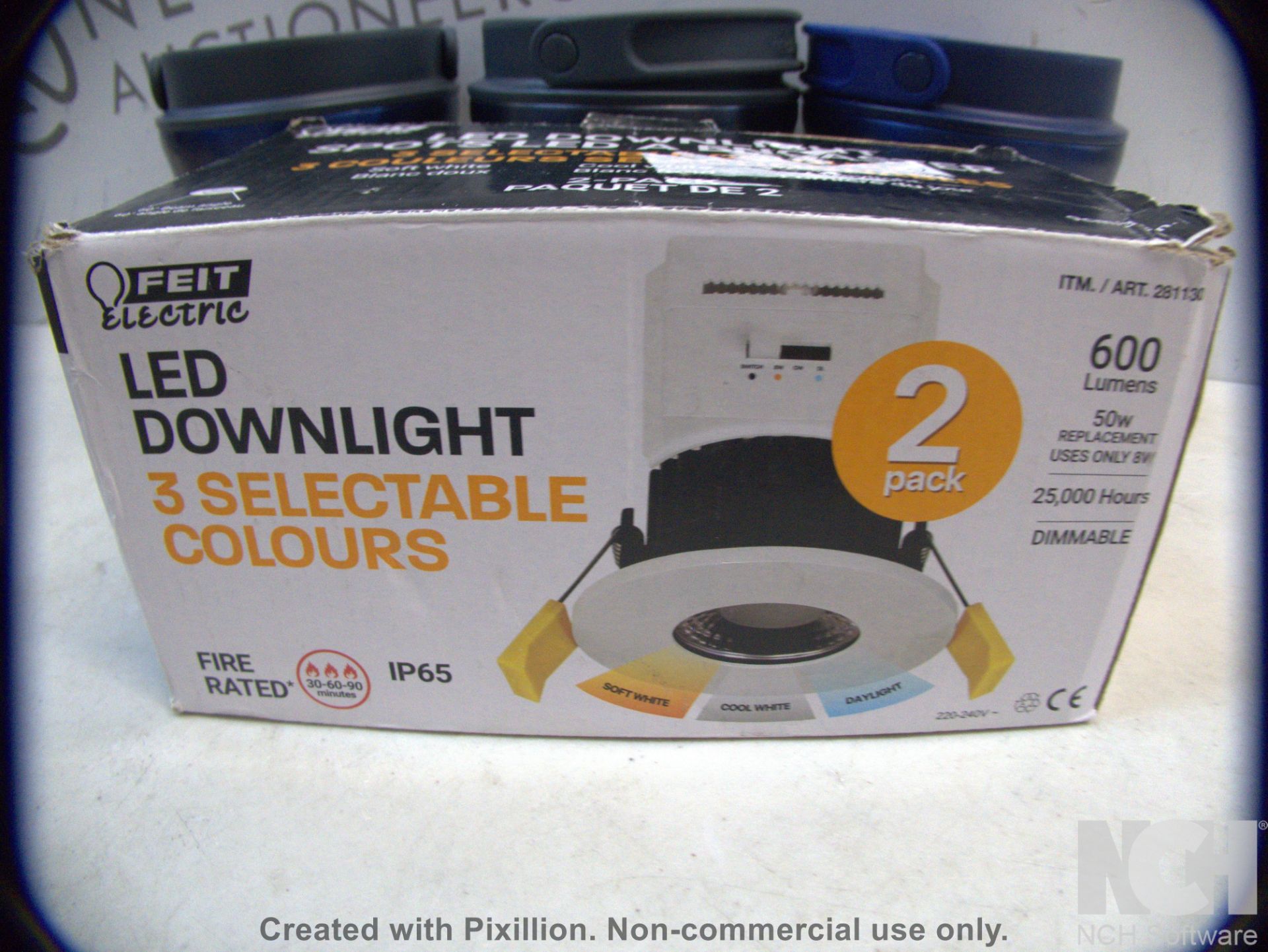 1 BOXED FEIT ELECTRIC 1-PACK LED FIRE-RATED DOWNLIGHT WITH 3-COLOUR TEMPERATURES RRP Â£29