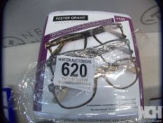 1 PACK OF FOSTER GRANTS READING GLASSESS STRENTH +1.50 RRP Â£13.50