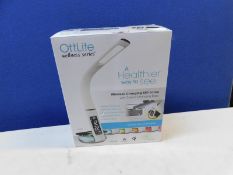 1 BOXED OTTLITE TABLE LAMP WITH WIRELESS CHARGING RRP Â£49