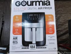 1 BOXED GOURMIA 6.7L DIGITAL AIR FRYER RRP Â£89.99