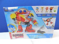 1 BOXED SONIC THE HEDGEHOG GIANT EGGMAN ROBOT BATTLESET RRP Â£42.99