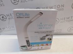 1 BOXED OTTLITE WELLNESS SERIES TABLE LAMP WITH WIRELESS CHARGING RRP Â£49