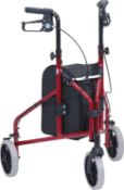 1 BRAND NEW BOXED DRIVE ULTRALIGHT ALUMINIUM TRI-WALKER RED - TW008R-23 RRP Â£119