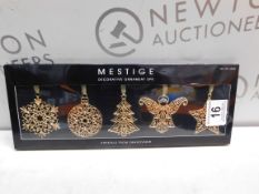 1 BOXED MESTIGE CHRISTMAS ORNAMENTS EMBELLISHED WITH SWAROVSKI CRYSTALS RRP Â£24.99