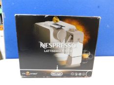1 BOXED DELONGHI NESPRESSO LATTISSIMA ONE TOUCH COFFEE MACHINE RRP Â£219.99