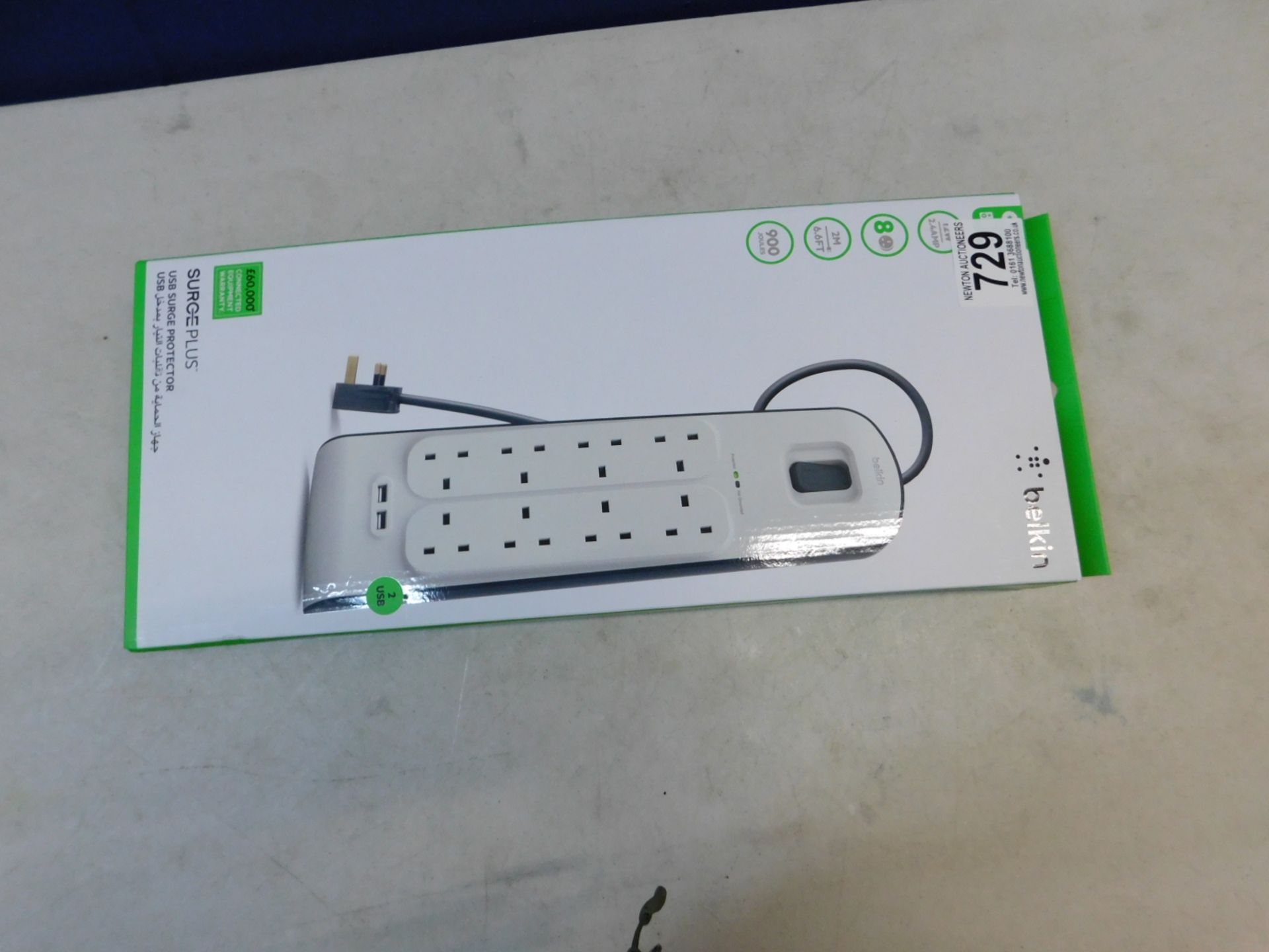 1 BOXED BELKIN SURGE PLUG USB SURGE PROTECTOR RRP Â£49.99