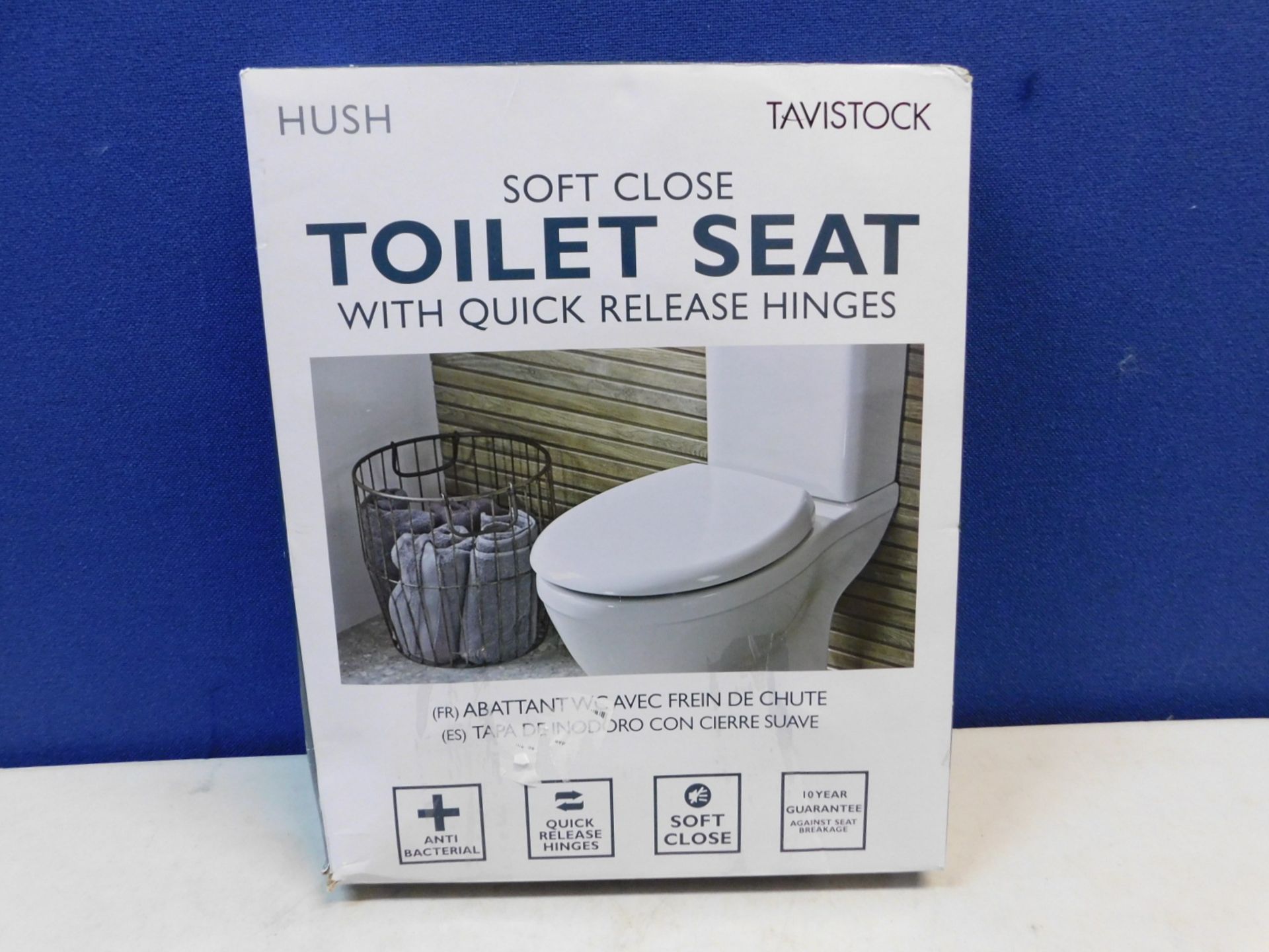 1 BOXED TAVISTOCK HUSH SOFT CLOSE QUICK RELEASE TOILET SEAT RRP Â£39.99