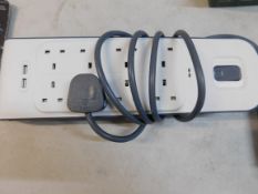 1 BELKIN SURGE PLUS 8-SOCKET EXTENSION USB SURGE PROTECTOR RRP Â£49.99