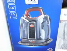 1 BOXED BISSELL SPOTCLEAN PROHEAT PORTABLE SPOT AND STAIN CARPET CLEANER RRP Â£199 (POWERS ON)