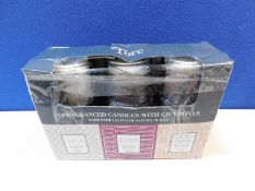 1 BOXED SET OF 3 TORC VARIETY FRAGRANCED CANDLES RRP Â£39.99