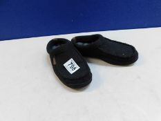 1 PAIR OF DEARFORMS MENS SLIPPERS UK SIZE 10-11 RRP Â£34.99