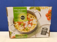 1 BOXED GREENPAN VENICE PRO 24CM CASSEROLE POT RRP Â£39.99