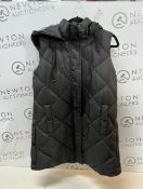 1 LADIES WEATHERPROOF LDS QUILTED VEST WITH HOODIES IN BLACK SIZE M RRP Â£99