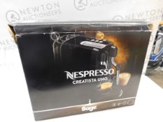 1 BOXED NESPRESSO CREATISTA SNE500BKS UNO COFFEE MACHINE BY SAGE RRP Â£399