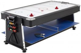 1 SURE SHOT 7FT 3-IN-1 MULTI GAMES TABLE RRP Â£599 (MISSING TABLE TENNIS TOP AND PARTS, PICTURES FOR