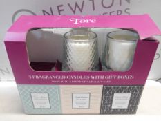 1 BOXED SET OF 2 TORC VARIETY FRAGRANCED CANDLES RRP Â£39.99