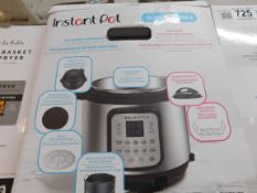 1 BOXED INSTANT POT GOURMET CRISP 11-IN-1, 7.6L PRESSURE COOKER & AIRFRYER RRP Â£199