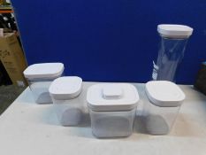 1 OXO SOFT WORKS 5PC FOOD STORAGE POP CONTAINER SET RRP Â£64.99