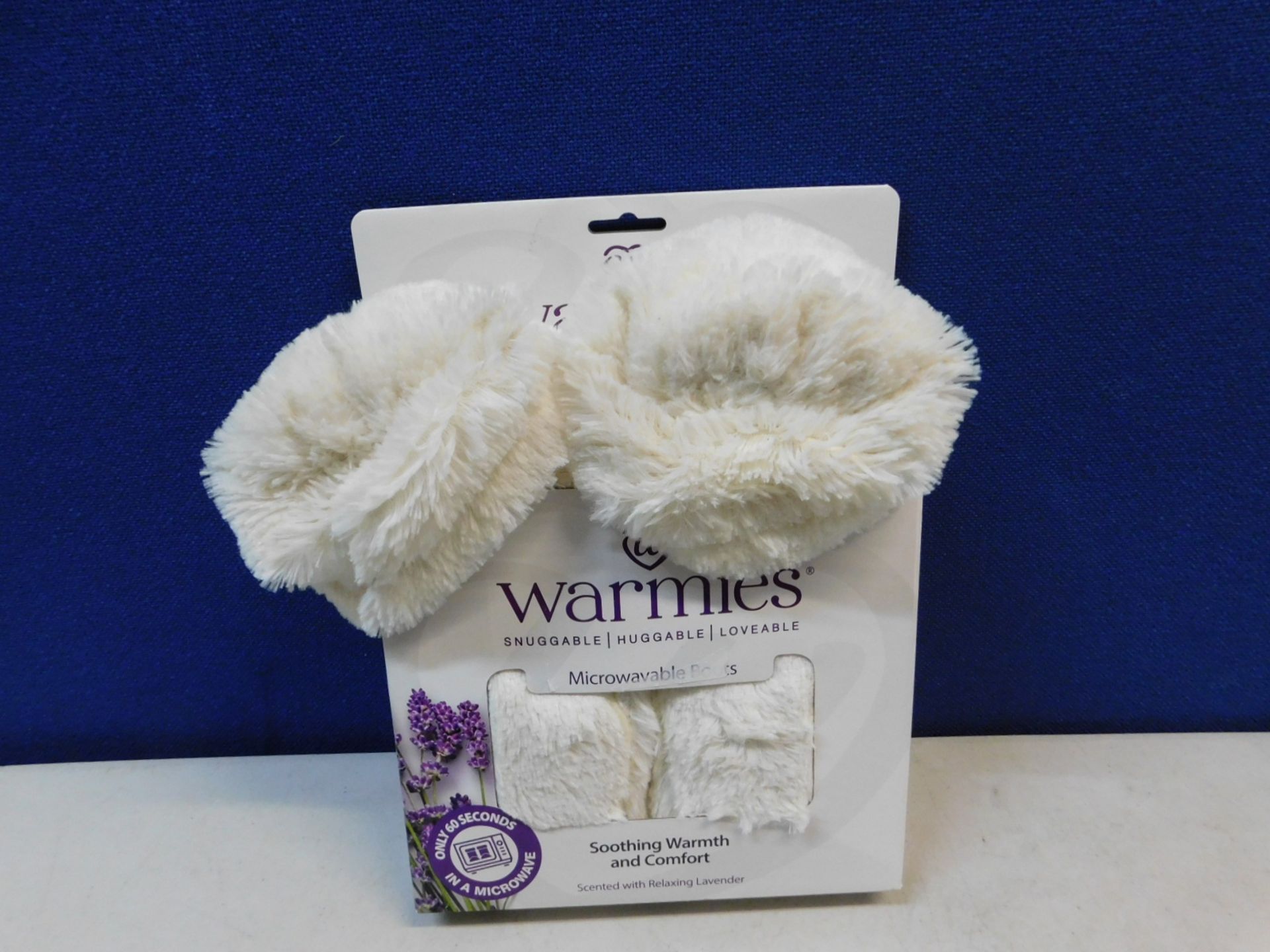 1 BOXED WARMIES FULLY HEATABLE WELLNESS SLIPPER BOOTS RRP Â£24.99