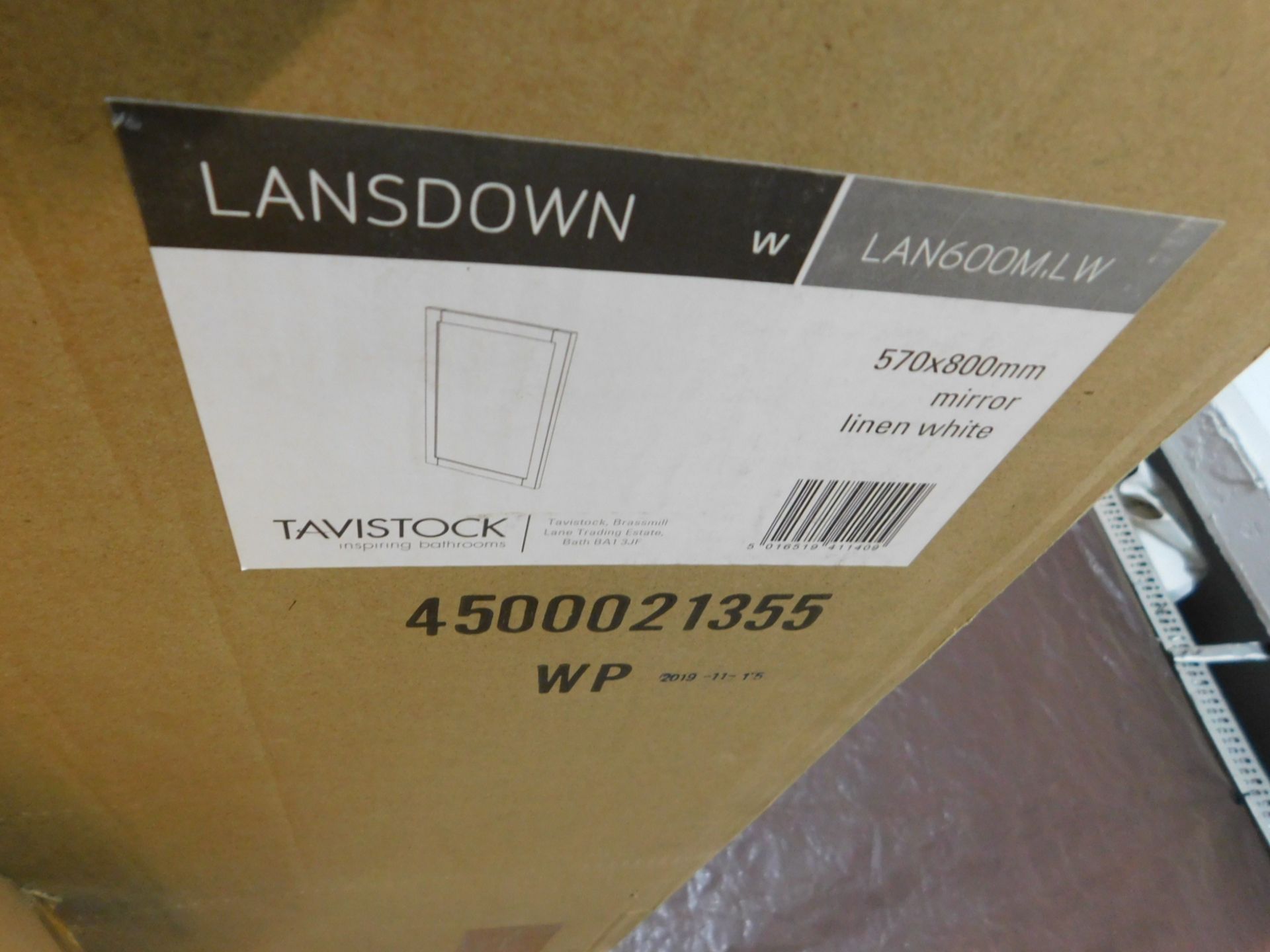 1 BOXED TAVISTOCK LANSDOWN 57 X 80 CM MIRROR RRP Â£79