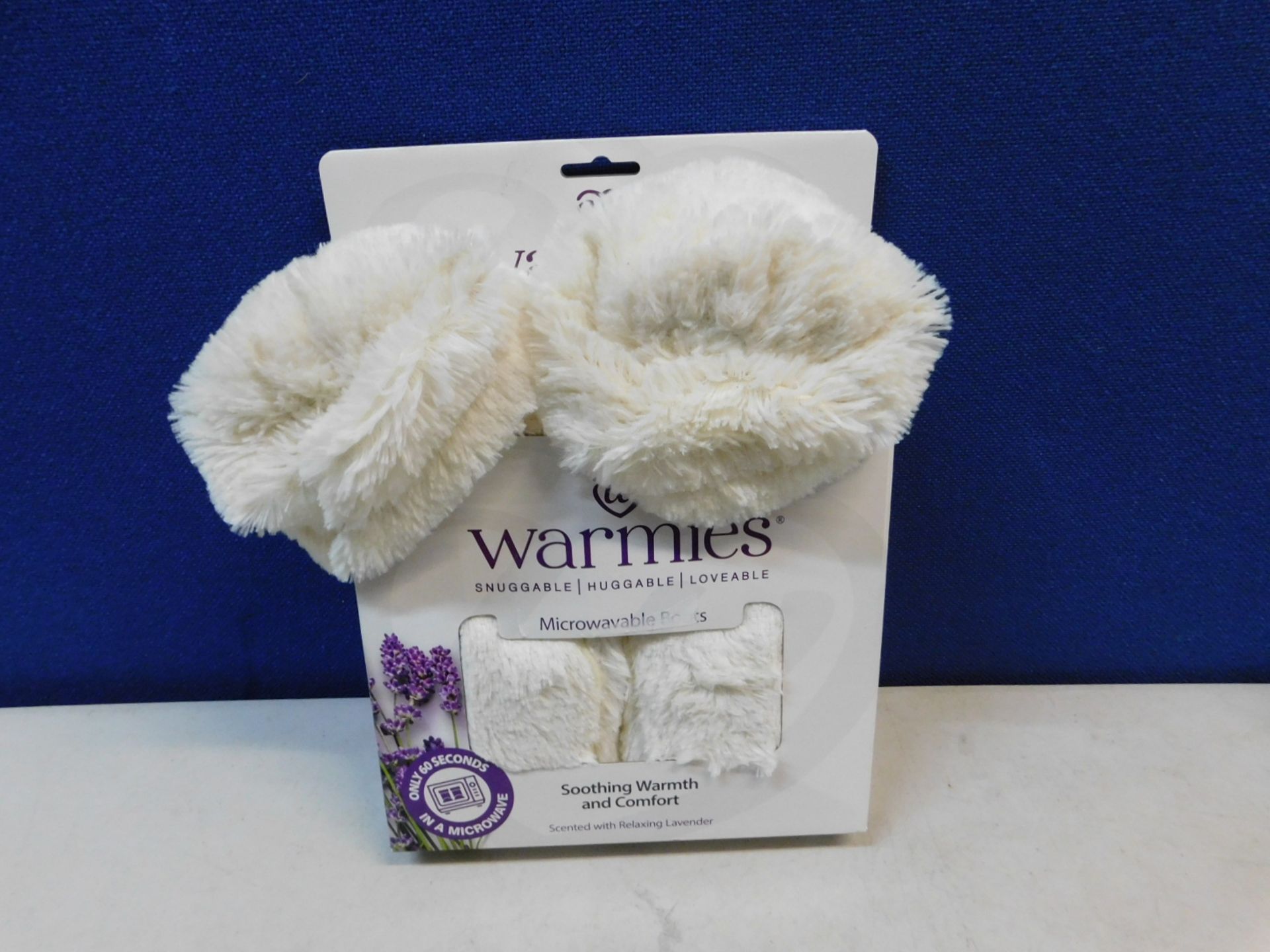 1 BOXED WARMIES FULLY HEATABLE WELLNESS SLIPPER BOOTS RRP Â£24.99