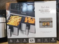 1 BOXED SUR LA TABLE DUAL BASKET AIR FRYER, 7.6L RRP Â£129