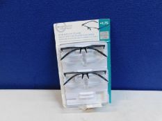 1 PACK OF DESIGN OPTICS READING GLASSES IN STRENGTH +1.75 RRP Â£24.99