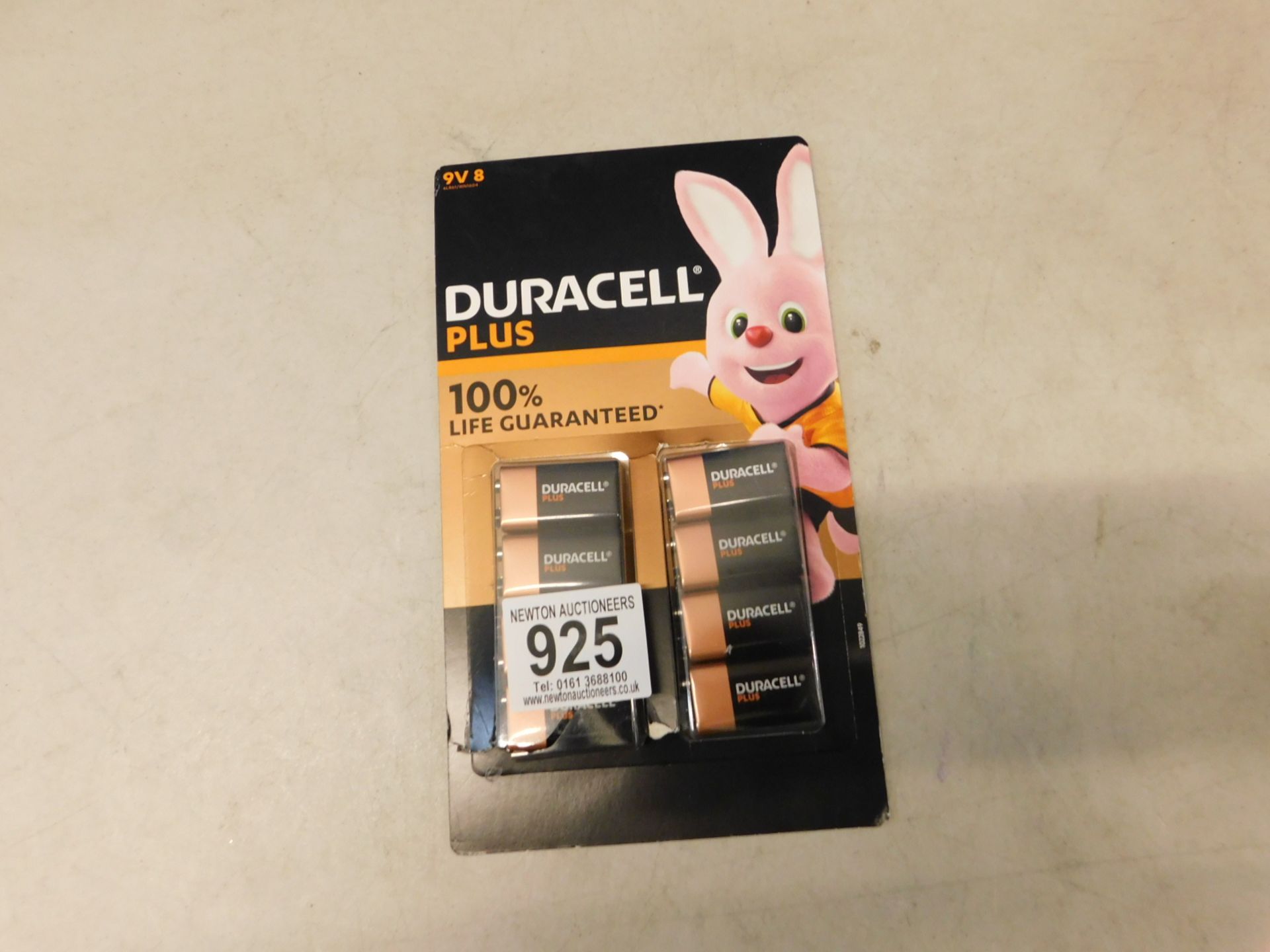 1 PACK OF DURACELL 9V BATTERIES RRP Â£19.99