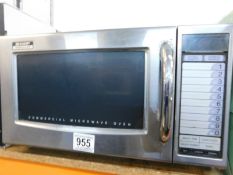 1 SHARP R21AT 1000W MEDIUM DUTY COMMERCIAL MICROWAVE RRP Â£329.99