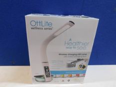 1 BOXED OTTLITE WELLNESS SERIES TABLE LAMP WITH WIRELESS CHARGING RRP Â£49