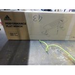 1 BOXED ADIDAS PERFORMANCE FLAT BENCH ADBE-10222 RRP Â£129.99 (LIKE NEW IN THE BOX)