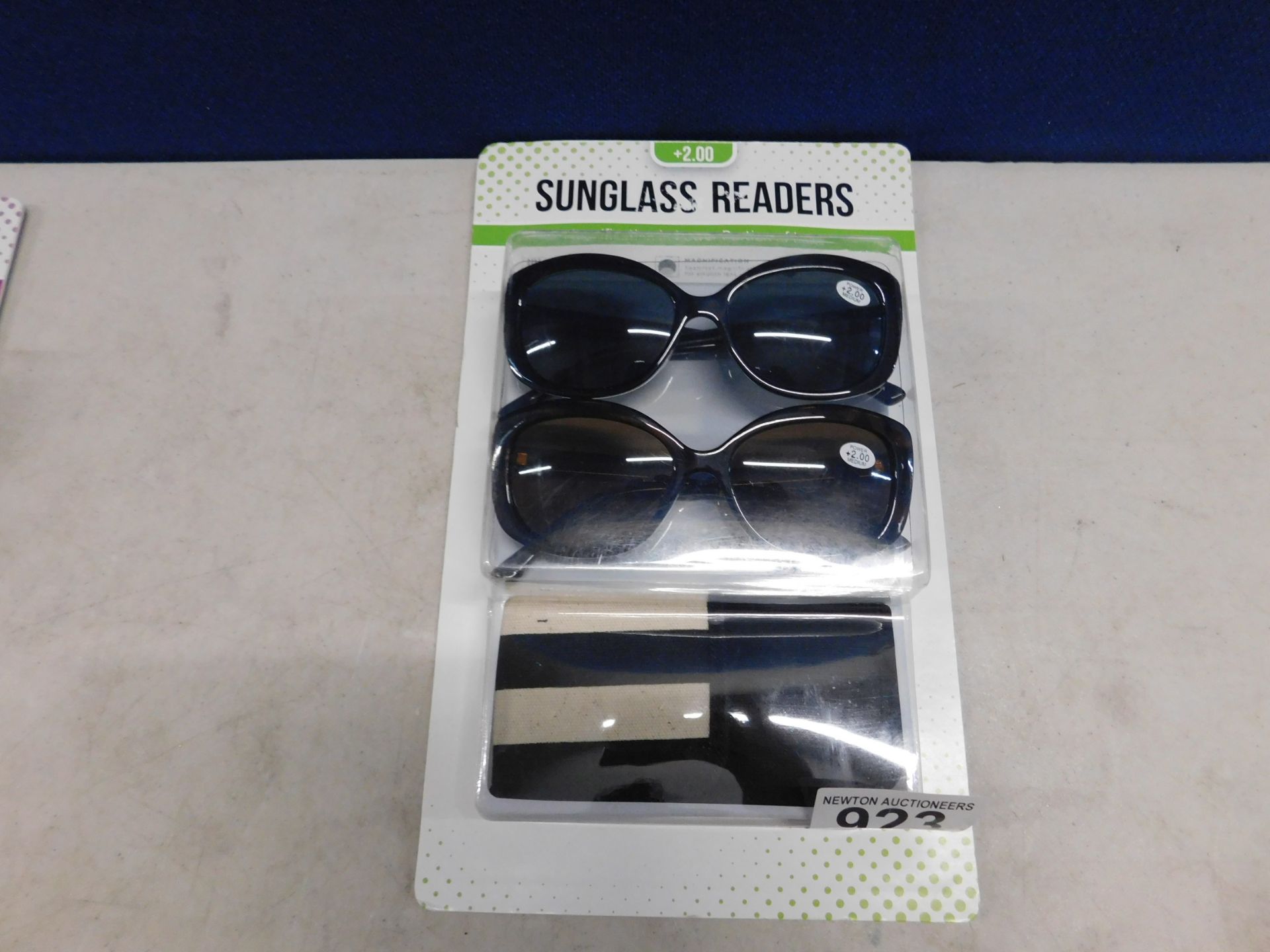 1 PACK OF SUN READER READING GLASSES IN STRENGTH +2.00 RRP Â£19.99