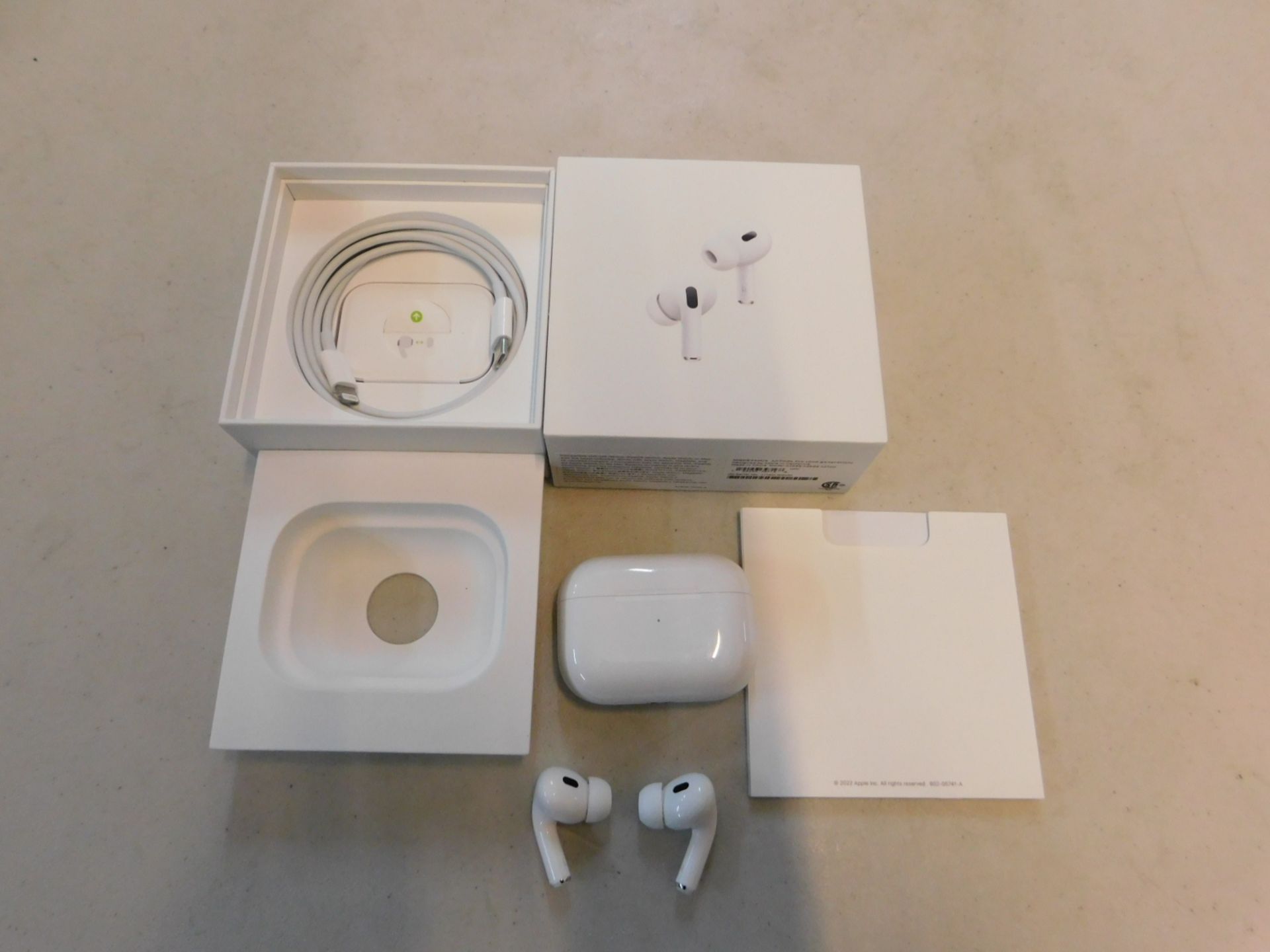 1 BOXED PAIR OF APPLE AIRPODS PRO (2ND GENERATION) BLUETOOTH EARPHONES WITH WIRELESS CHARGING CASE - Image 2 of 3