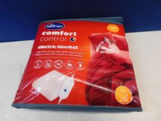 1 BAGGED SILENTNIGHT COMFORT CONTROL HEATED BLANKET SINGLE RRP Â£34.99