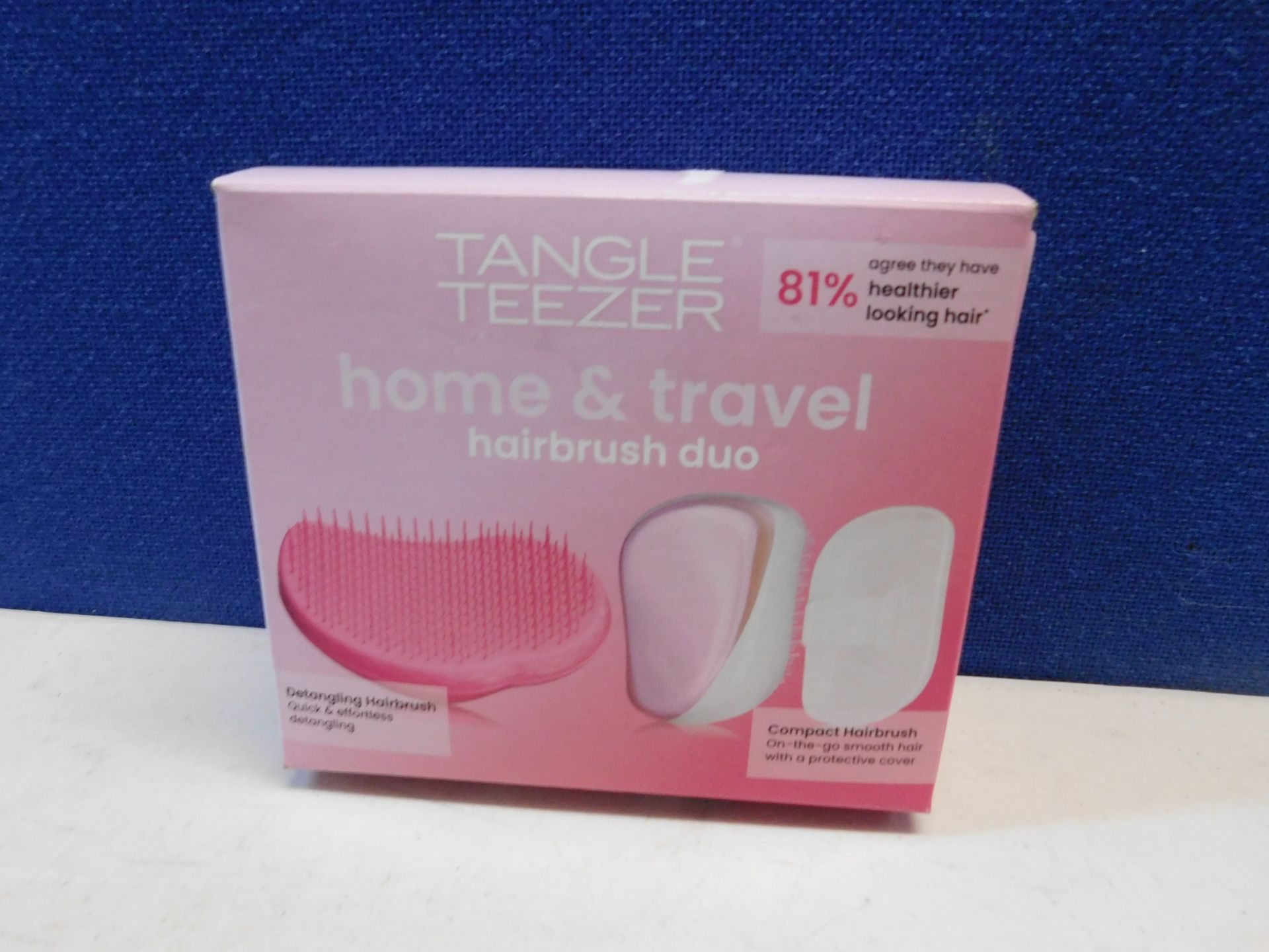 1 BOXED TANGLE TEEZER HOME AND AWAY BRUSH SET RRP Â£19