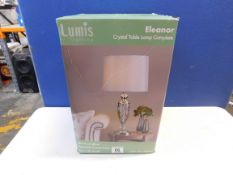 1 BOXED LUMIS LIGHTING ELEANOR CRYSTAL TABLE LAMP RRP Â£79