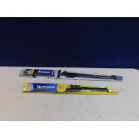 2 PACKS OF MICHELIN STEALTH WIPER BLADES IN VARIOUS SIZES RRP Â£39.99