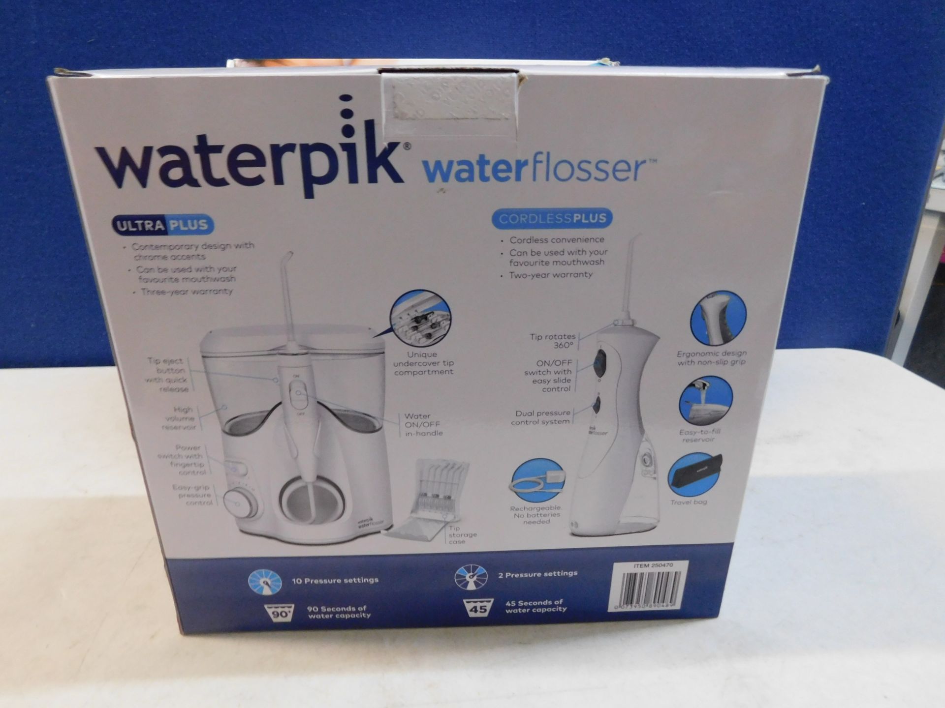 1 BOXED WATERPIK ULTRA PLUS WATER FLOSSER RRP Â£99