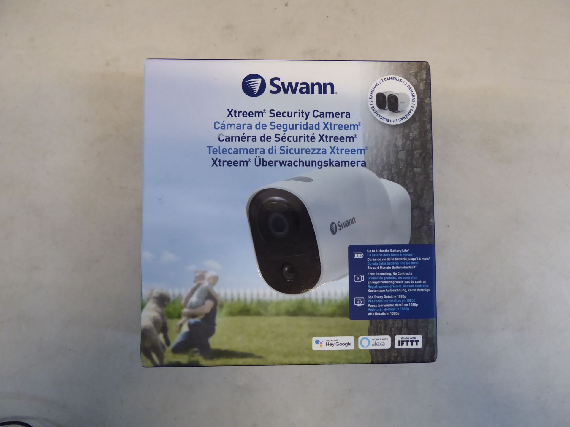 1 BOXED SWANN XTREEM WIRELESS SECURITY CAMERA - 2 PACK BULLET IP SECURITY CAMERAS RRP Â£299