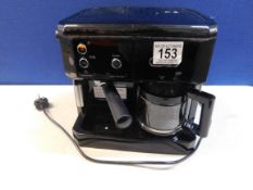 1 DELONGHI COMBI BCO411.BK FILTER & PUMP COFFEE MACHINE RRP Â£299