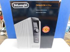 1 BOXED DE'LONGHI DRAGON 4 PRO OIL FILLED RADIATOR RRP Â£129