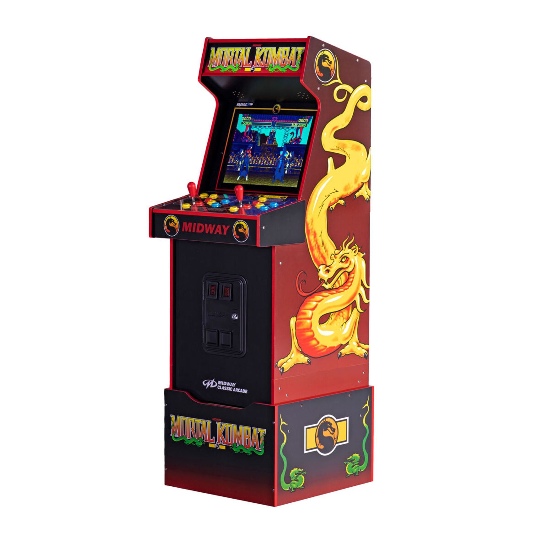 1 ARCADE1UP 5FT (154CM) MORTAL KOMBAT CLASSIC ARCADE 30TH ANNIVERSARY EDITION CABINET,14 CLASSIC