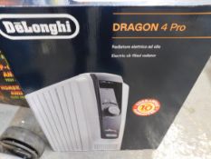 1 BOXED DE'LONGHI DRAGON 4 PRO OIL FILLED RADIATOR RRP Â£129.99