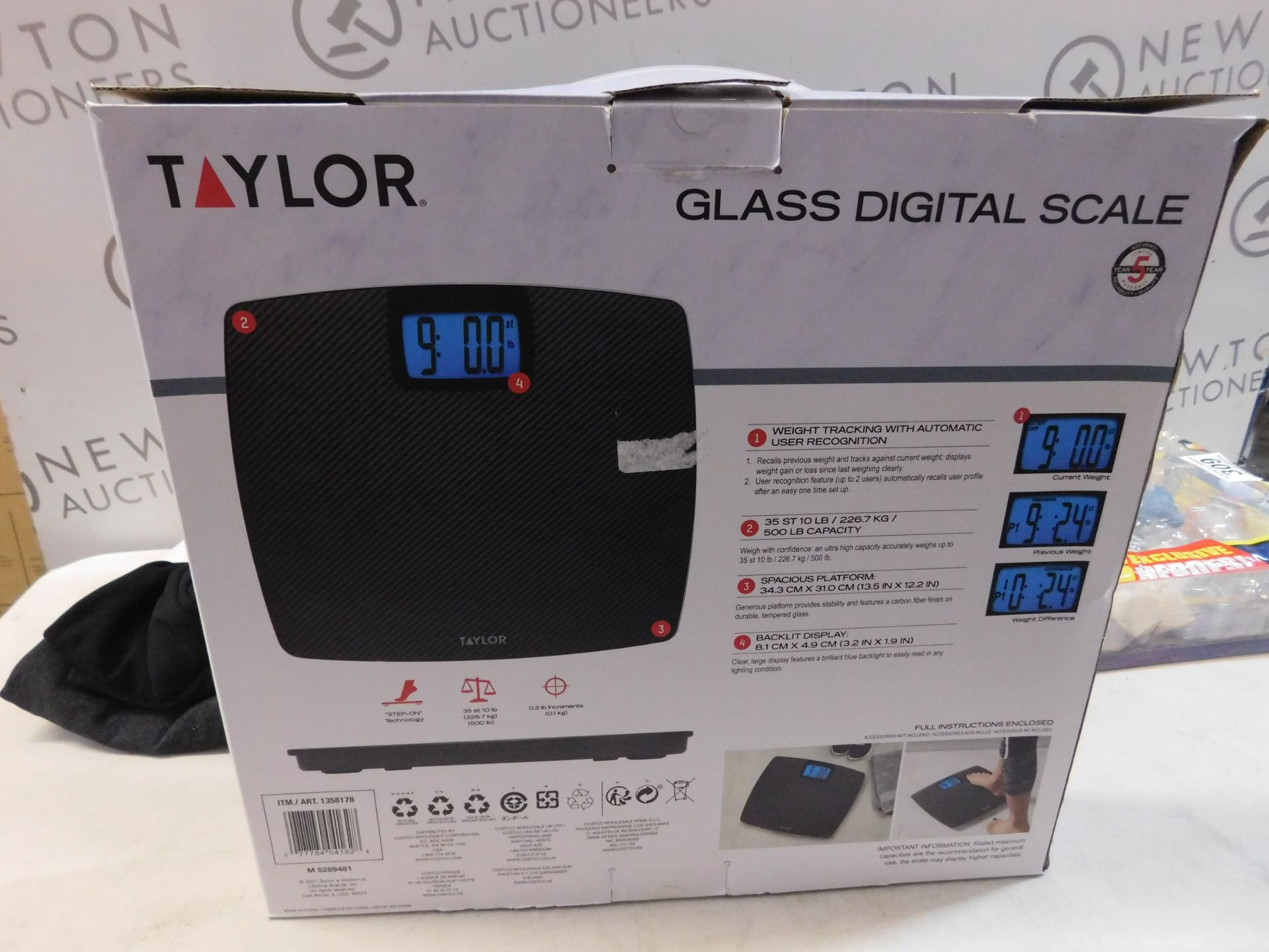 1 BOXED TAYLOR DIGITAL SCALE RRP Â£29.99