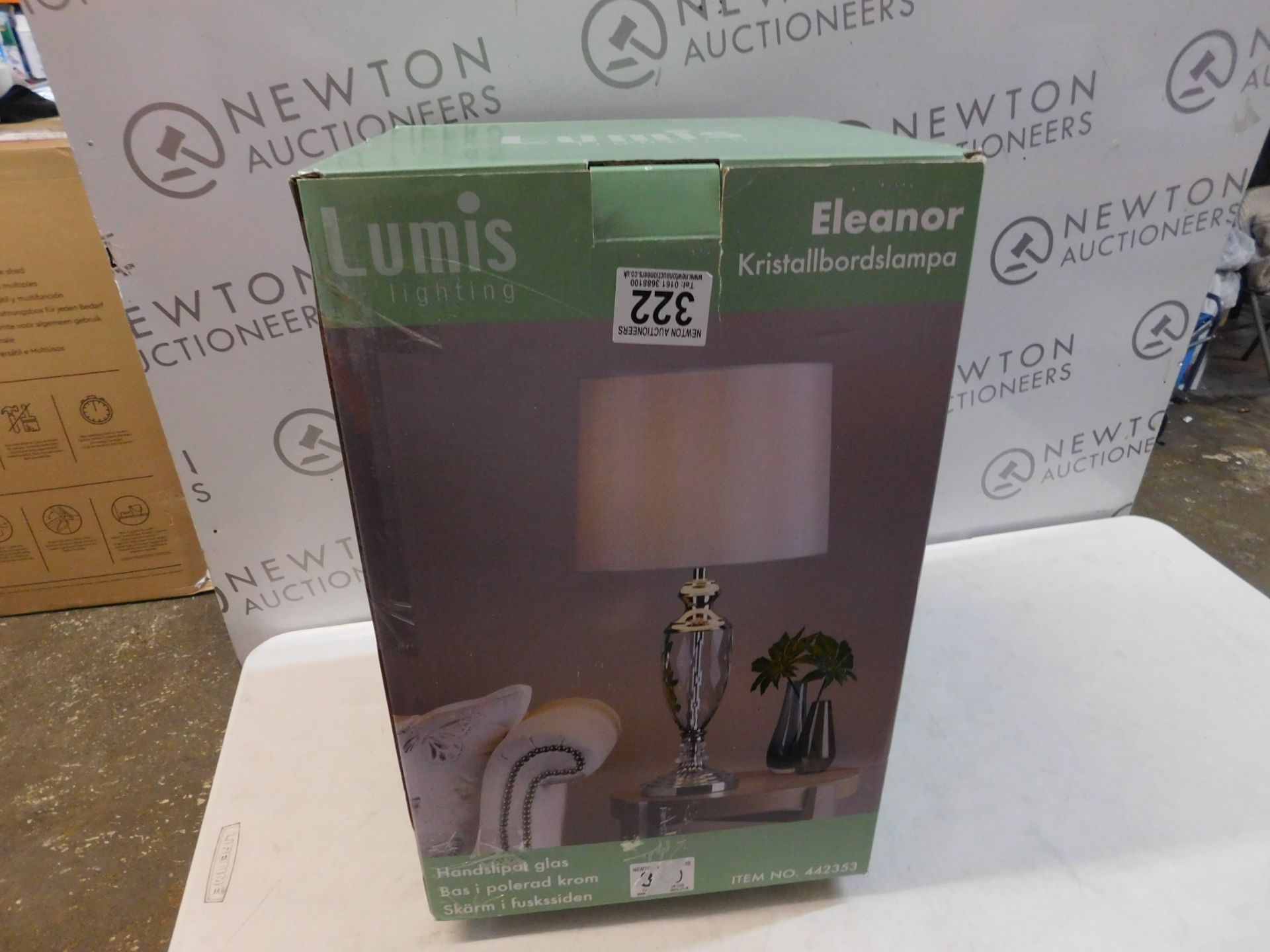 1 BOXED LUMIS LIGHTING ELEANOR CRYSTAL TABLE LAMP RRP Â£79