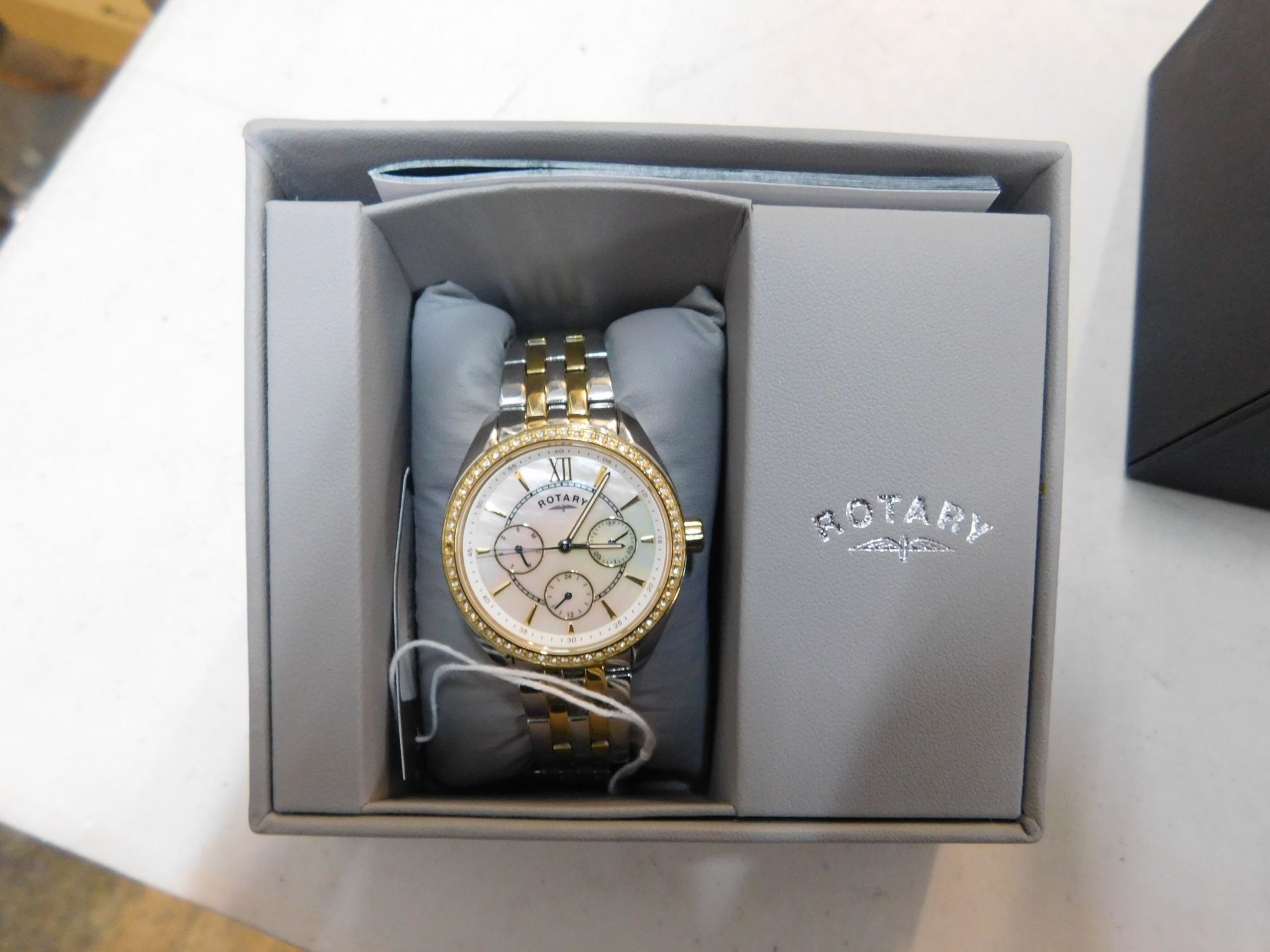 1 BOXED ROTARY LADIES CHRONOGRAPHY WATCH MODEL LB00139/41 RRP Â£129